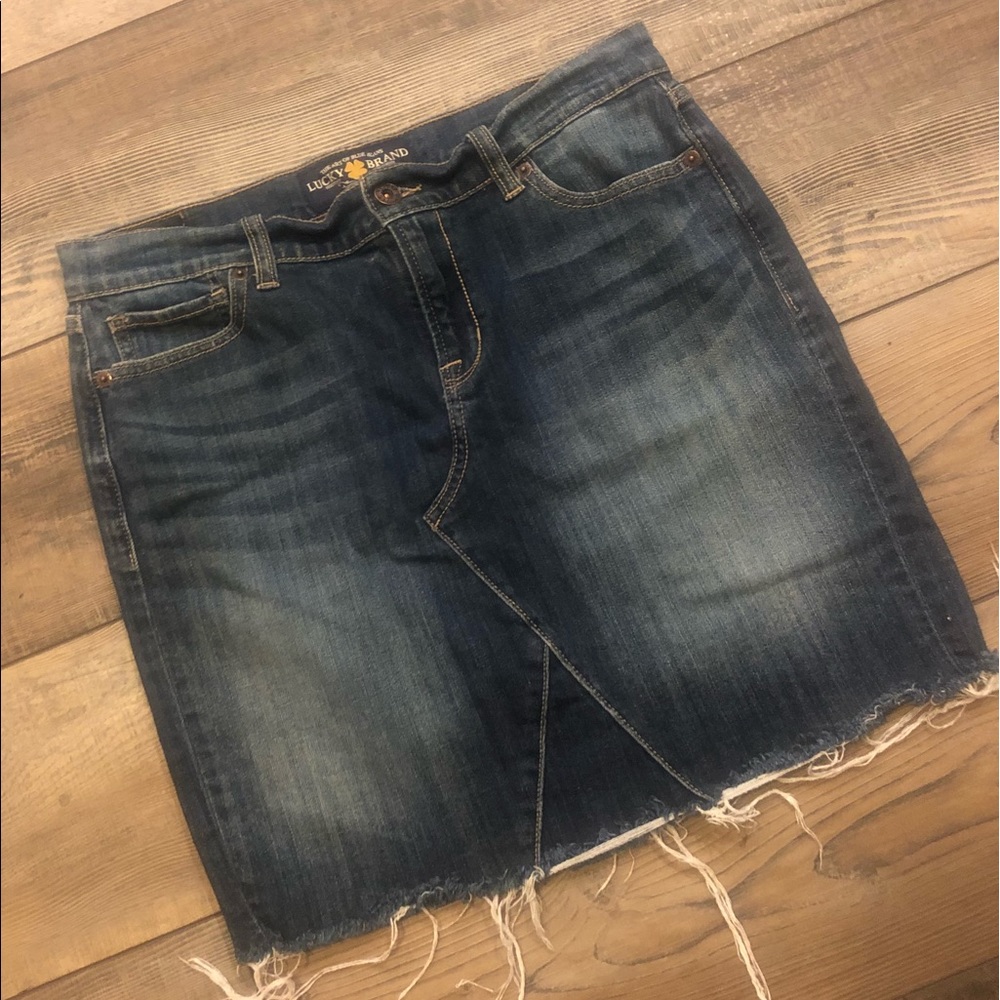 Lucky Brand Jean Skirt Sz 8